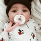 Sweetie Strap™ Silicone One-Piece Pacifier Clips: Pink Beaded