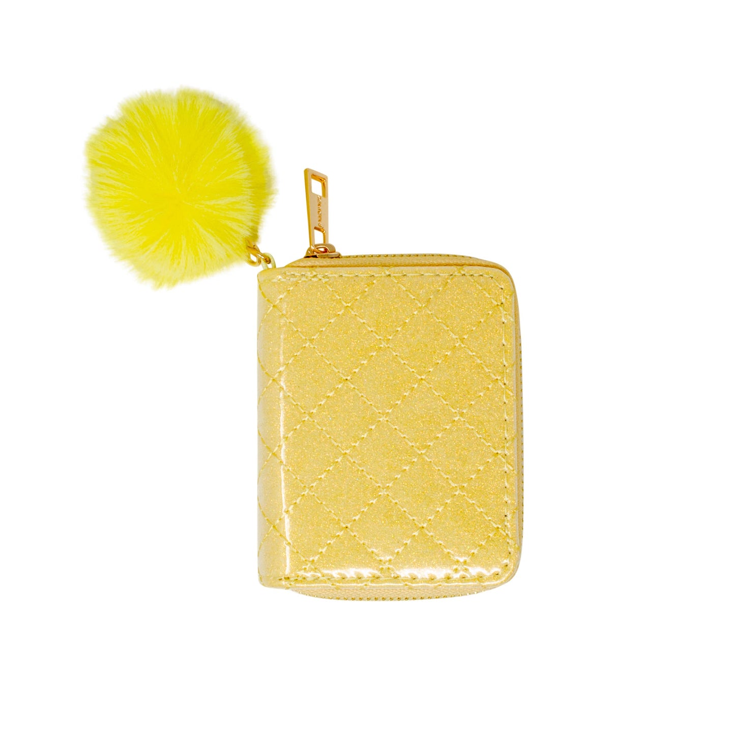 Girls Sparkle Quilted Wallet: Pink Lemonade