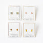 Alli Pink Screwback Stud Earrings