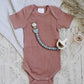 Itzy Ritzy Sweetie Strap™ Silicone One-Piece Pacifier Clips: Buttercream