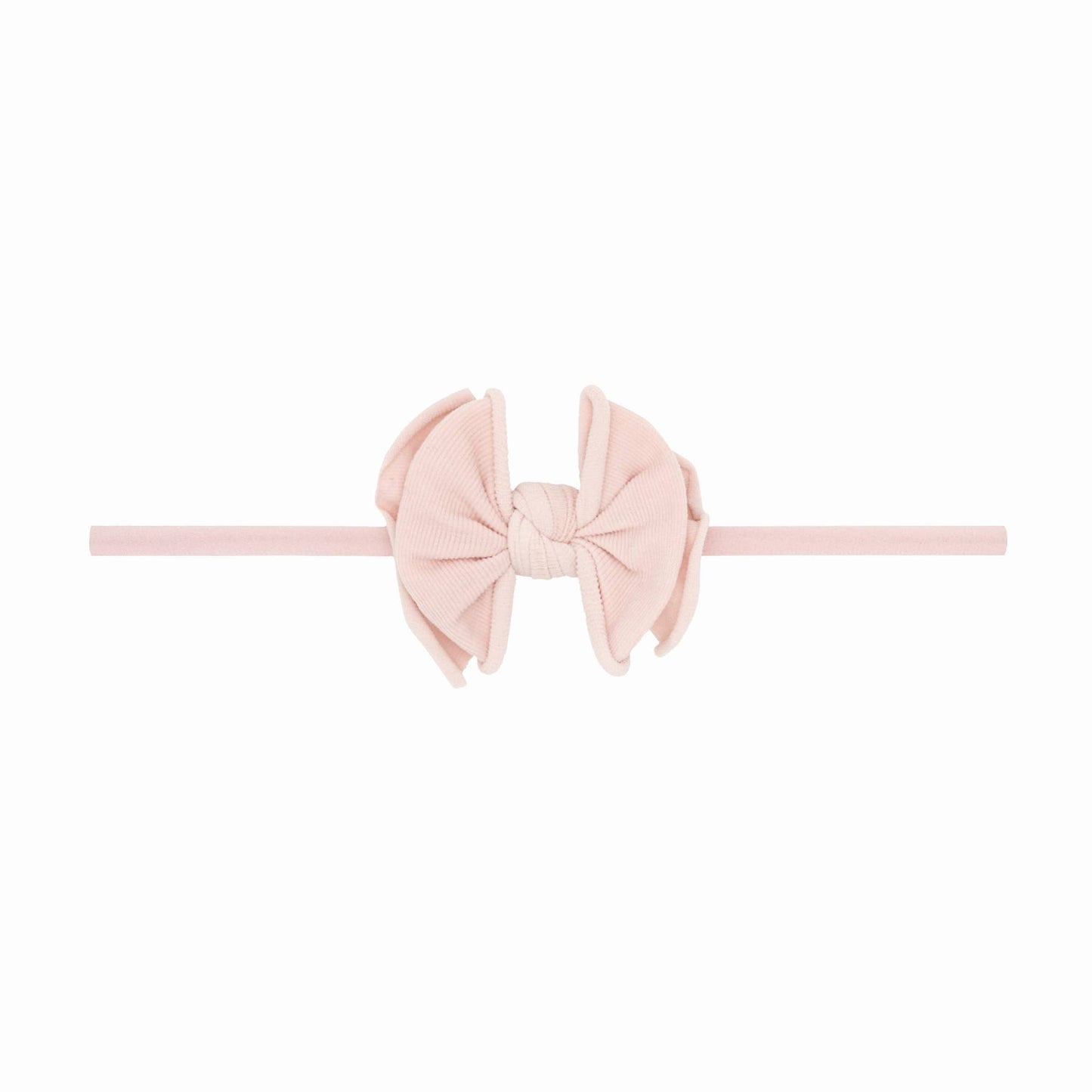 Ivory: Baby Bling® Baby FAB® Skinny soft nylon bow headband