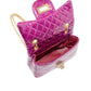 Classic Quilted Sparkle Mini Bag: Purple