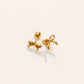 Screwback Stud Earrings - Sadie - Gold
