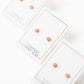 Alli Pink Screwback Stud Earrings