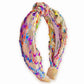 Kids Knot Headband - Confetti Hair Accessories for Girls: Silver