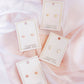 Nora Heart Pink Screwback Stud Earrings