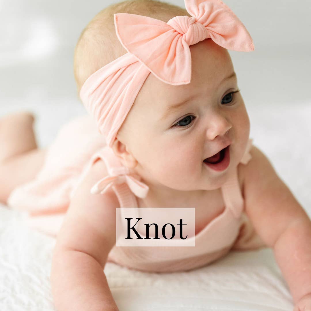 Baby Bling® The Original Knot soft nylon headband: Hot pink