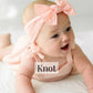 Baby Bling® The Original Knot soft nylon headband: Neon purple