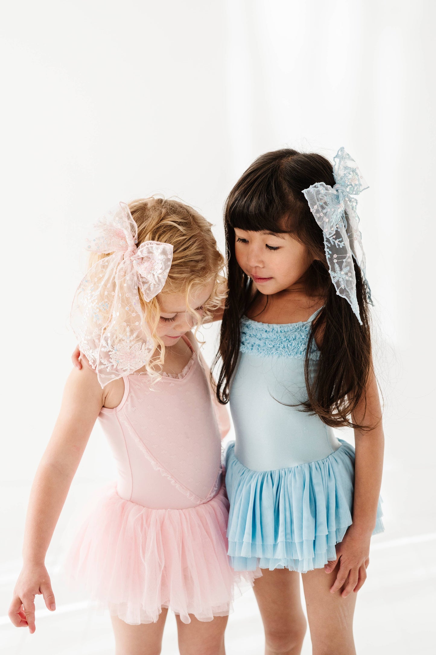 Baby Bling® Big Belle hair bow clip: Light Orchid Butterfly
