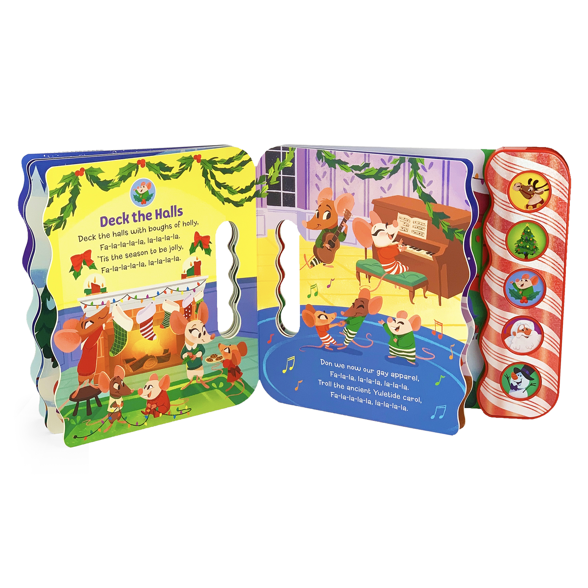 Holly Jolly Santa Songs 5-Button Christmas Sound Book