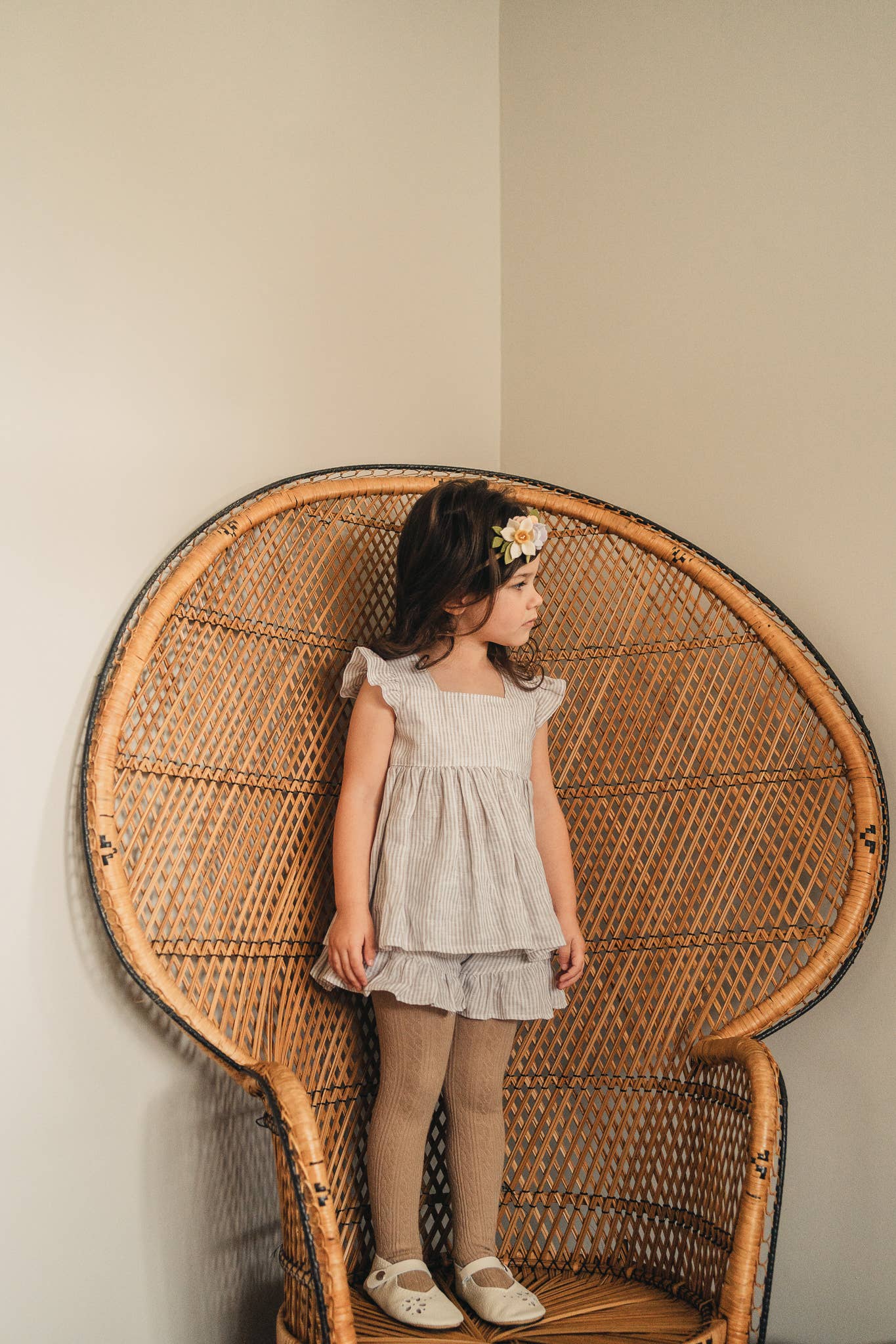 Oat Cable Knit Tights: 3 - 4 Years