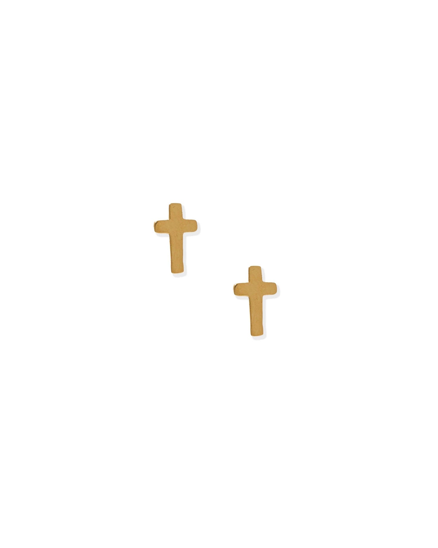Catherine Cross Screwback Stud Earrings