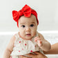 Baby Bling® Shabby Dot Knot: Cherry/Red dot
