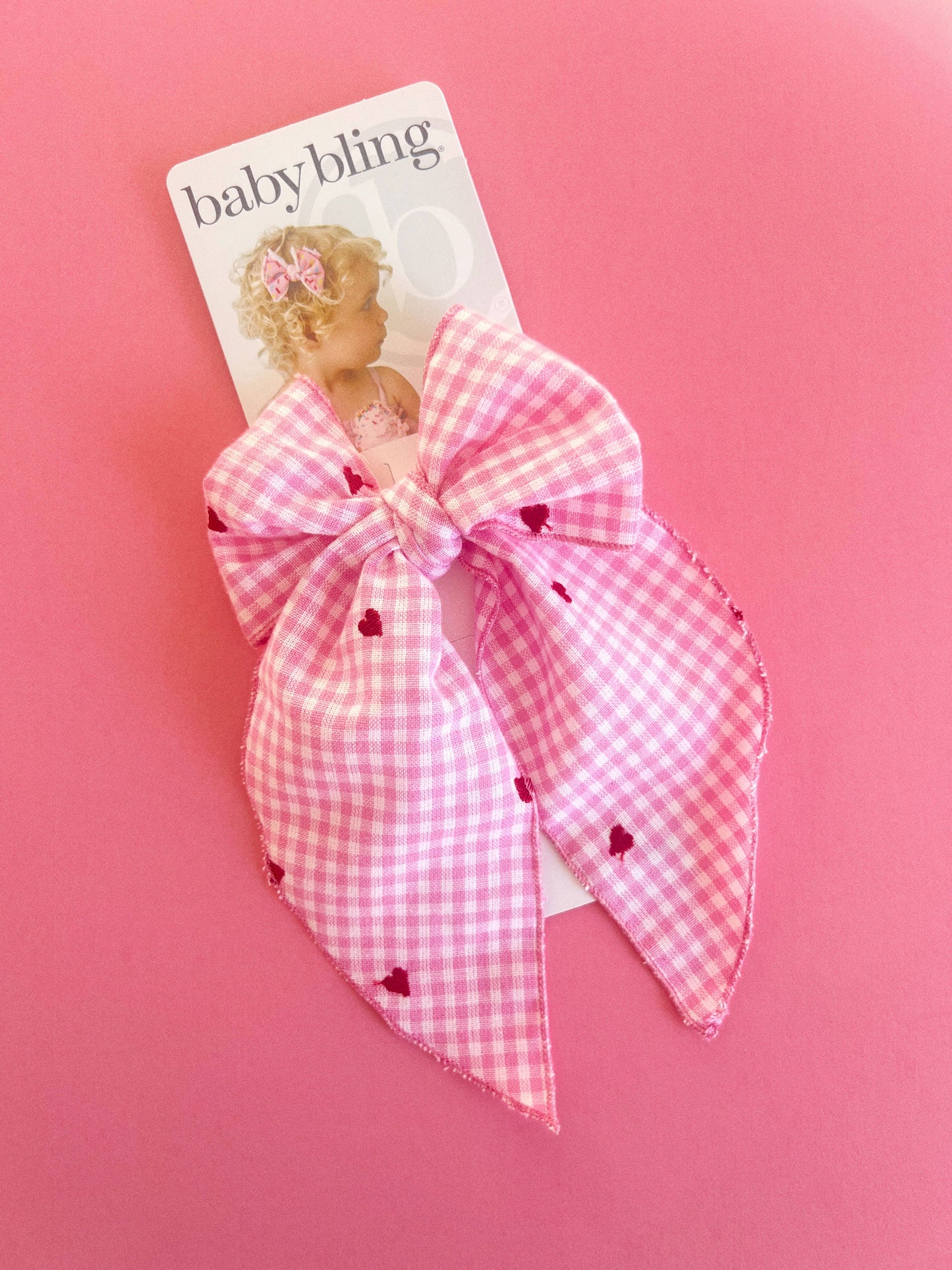 Baby Bling® Big Belle hair bow clip: Light Orchid Butterfly