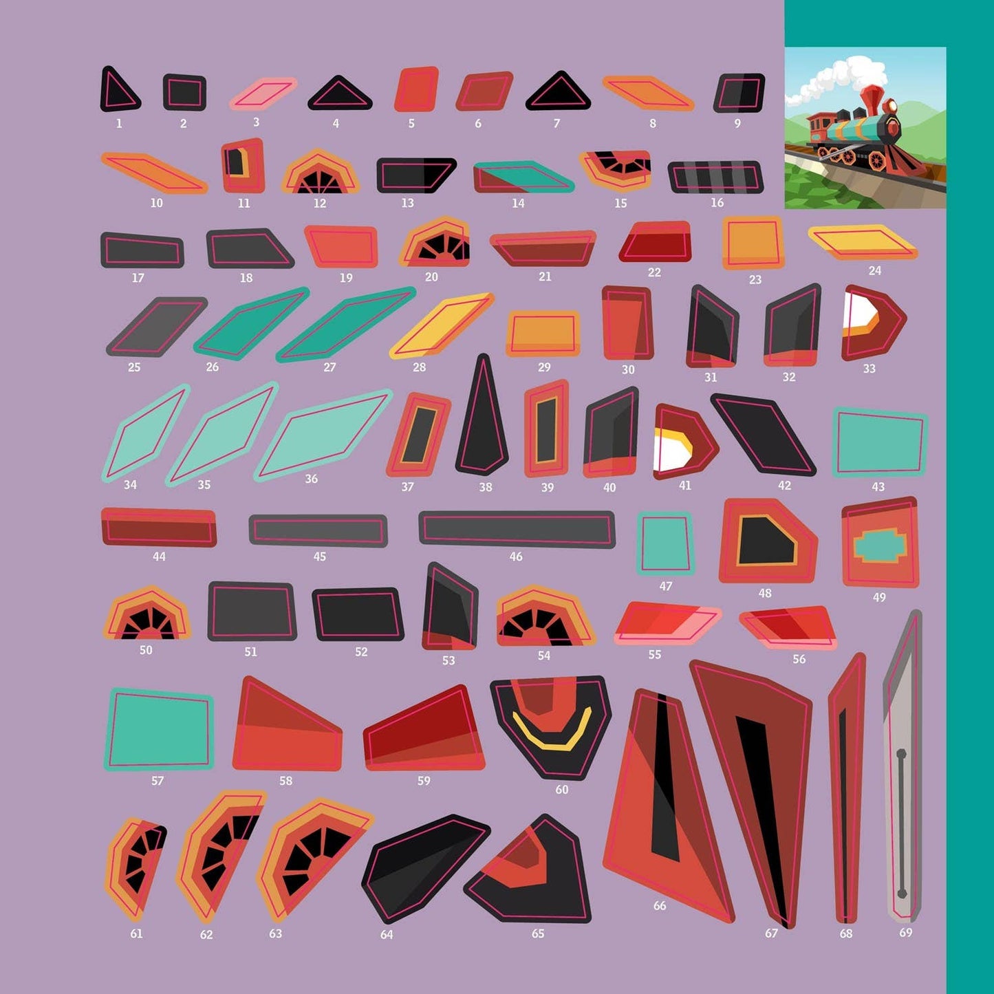 Kids: Trucks, Trains & More Paint by Sticker