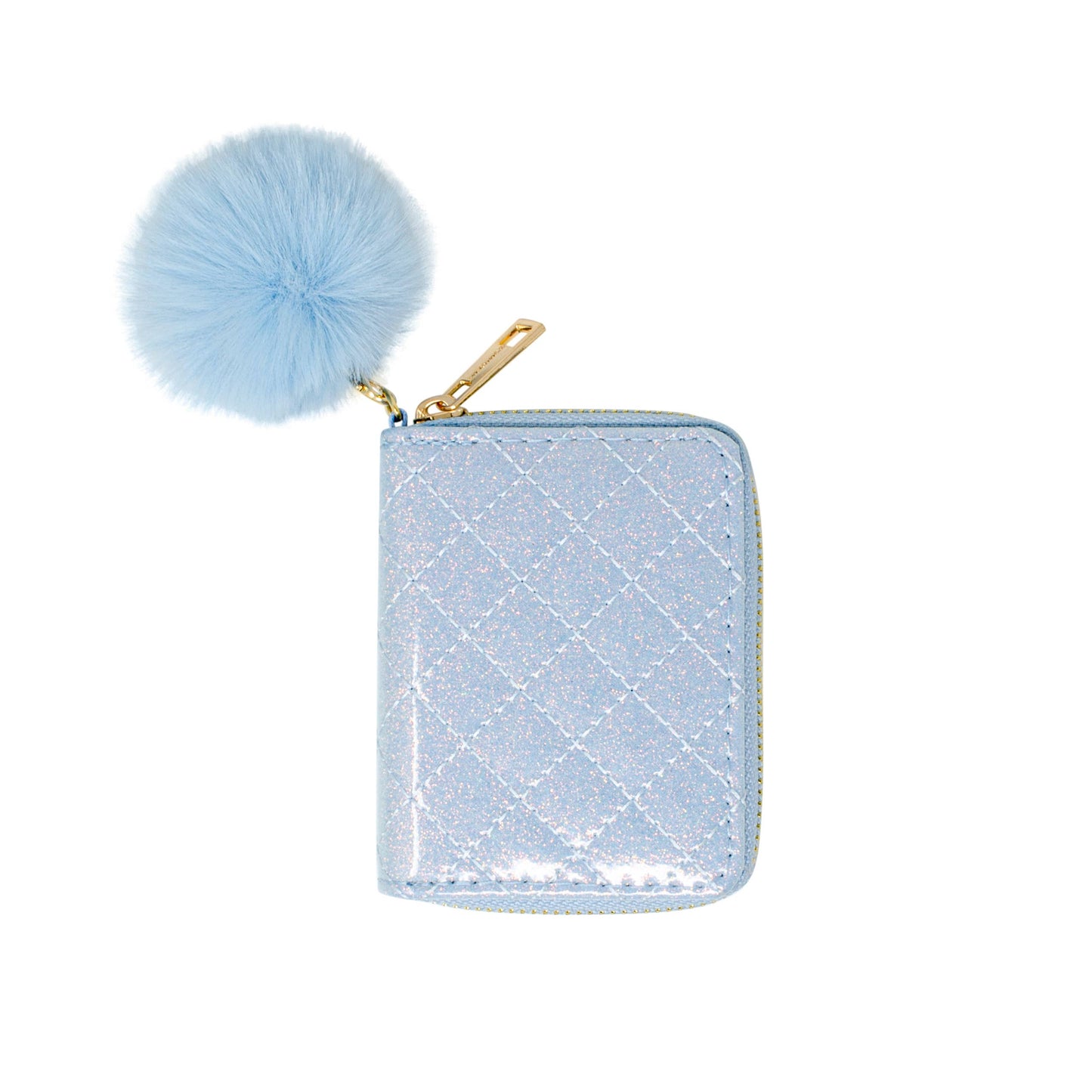 Girls Sparkle Quilted Wallet: Pink Lemonade