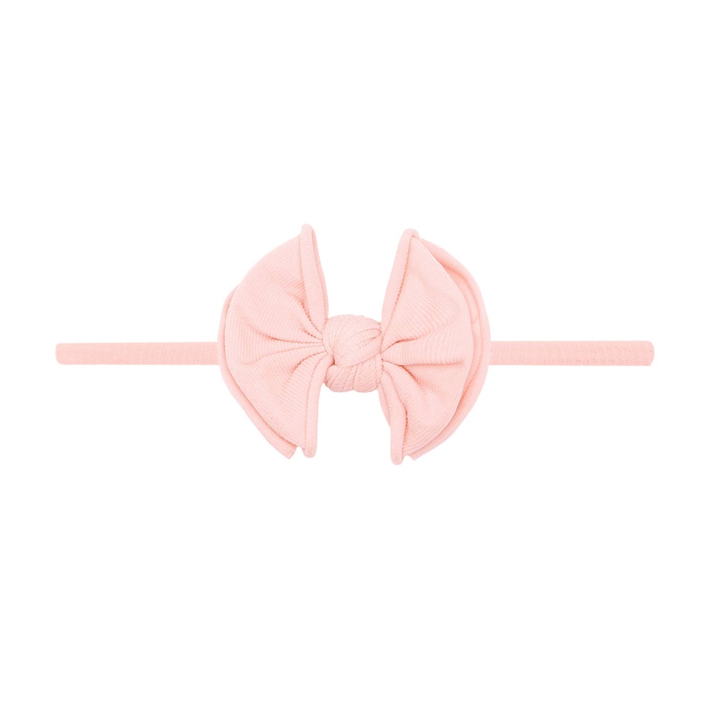 Ivory: Baby Bling® Baby FAB® Skinny soft nylon bow headband