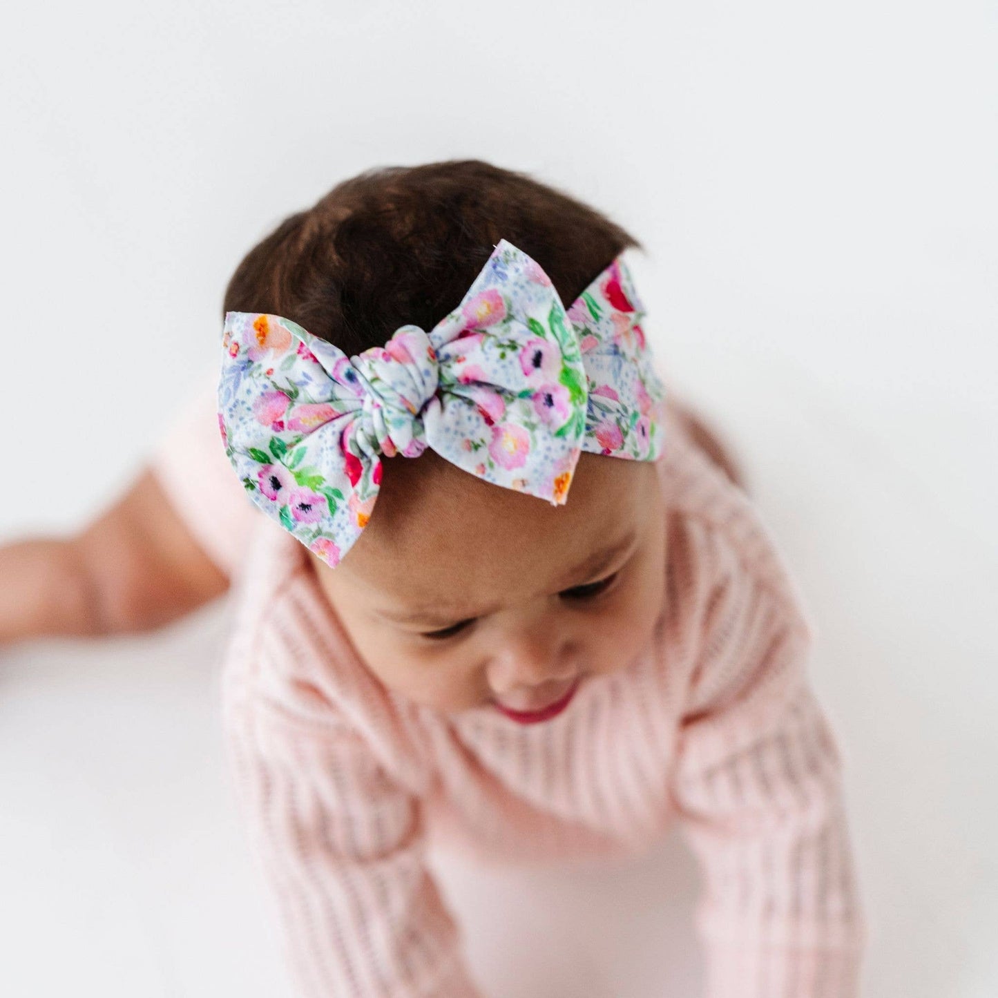 Baby Bling® Printed Knot: Pink Rose