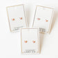 Nora Heart Pink Screwback Stud Earrings