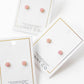 Alli Pink Screwback Stud Earrings