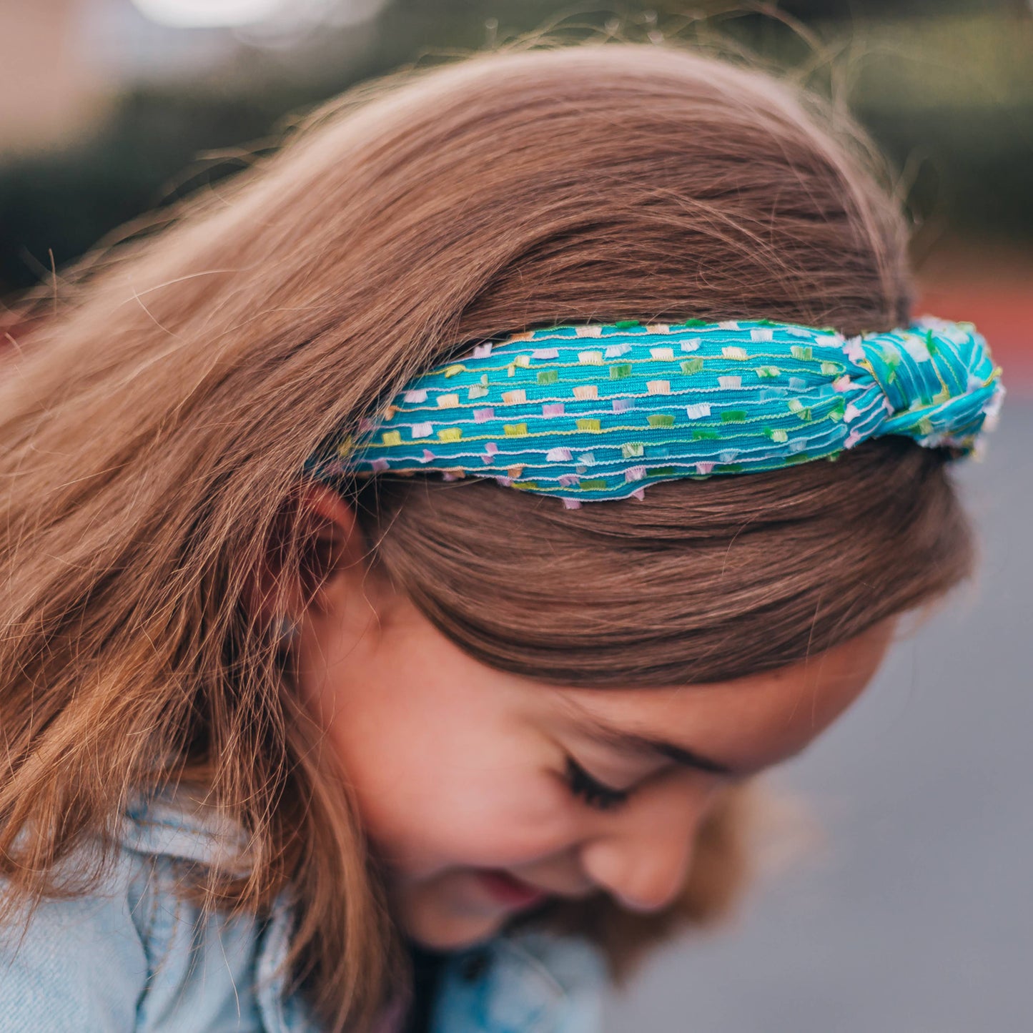 Kids Knot Headband - Confetti Hair Accessories for Girls: Silver