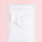 Scalloped Long-tail Bow: Pale Blue / Medium