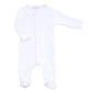 Solid Essentials White Pink Footie: Newborn