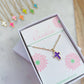 Colorful Cross Necklace, Child size (adjustable)