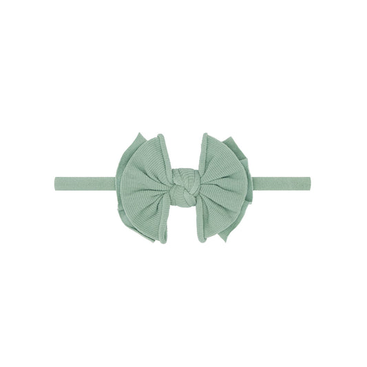 Sage Baby Bling® Baby FAB® Skinny soft nylon bow headband: