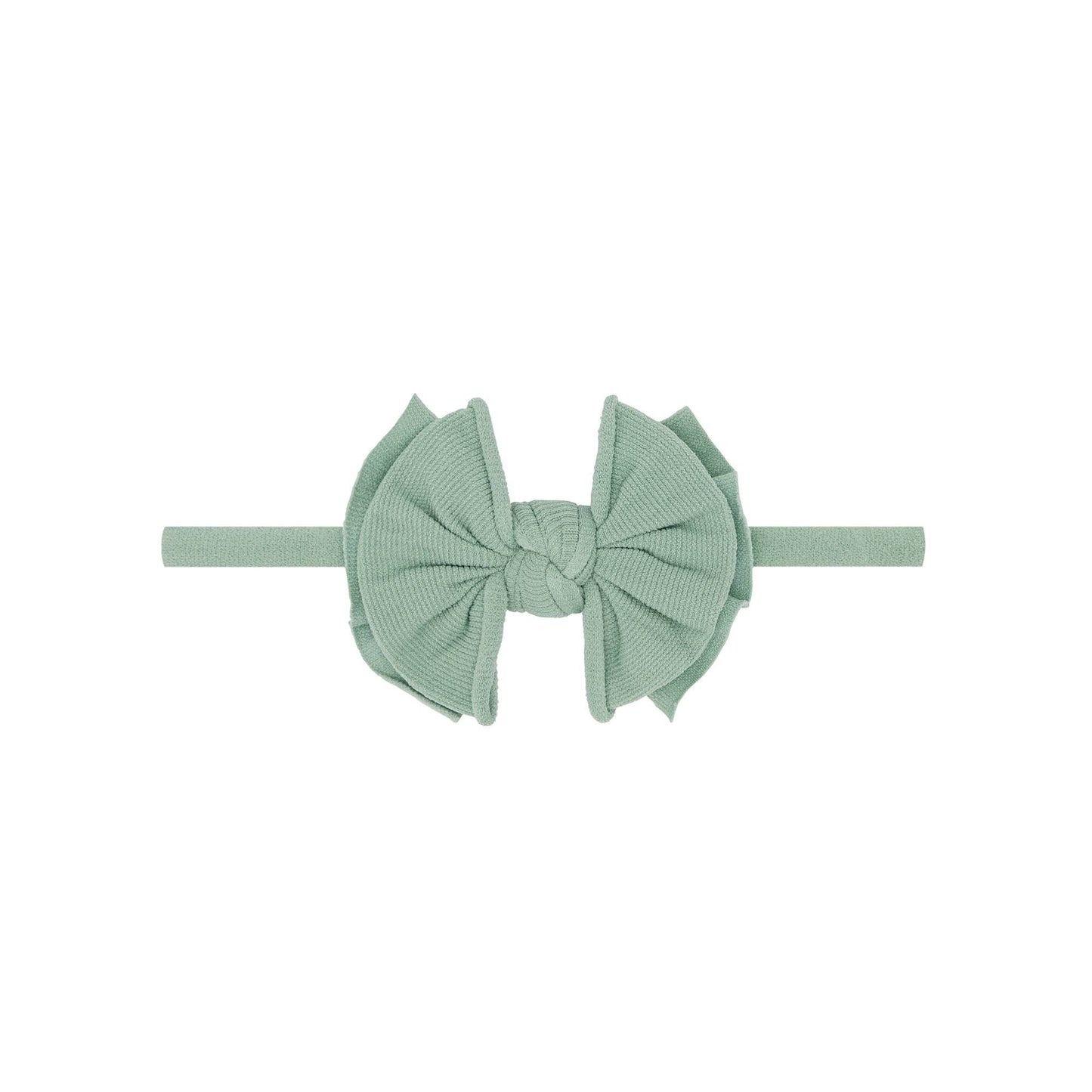 Antique Pink Baby Bling® Baby FAB® Skinny soft nylon bow headband: