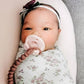 Sweetie Strap™ Silicone One-Piece Pacifier Clips: Succulent Beaded