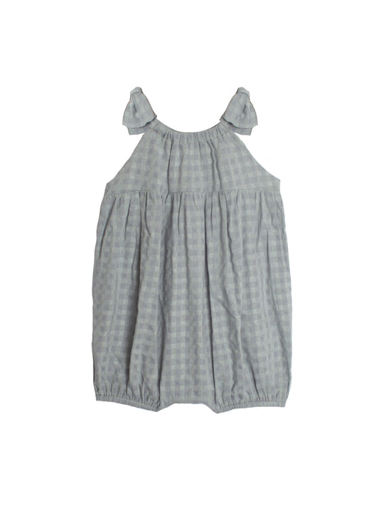 Blue Checkmate Baby Romper