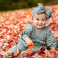 Organic Green Blooms Romper