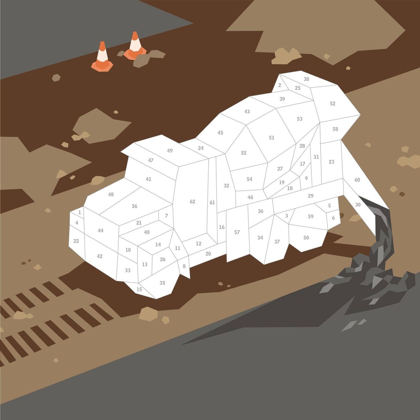 Kids: Trucks, Trains & More Paint by Sticker