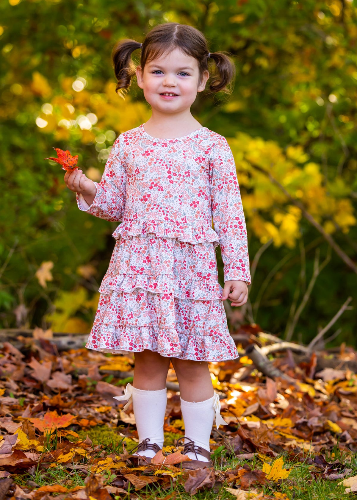 Orange Floral Amber Dress