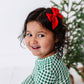 Red 2pk Satin Baby Bloom Clips