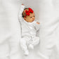 Ivory: Baby Bling® Baby FAB® Skinny soft nylon bow headband