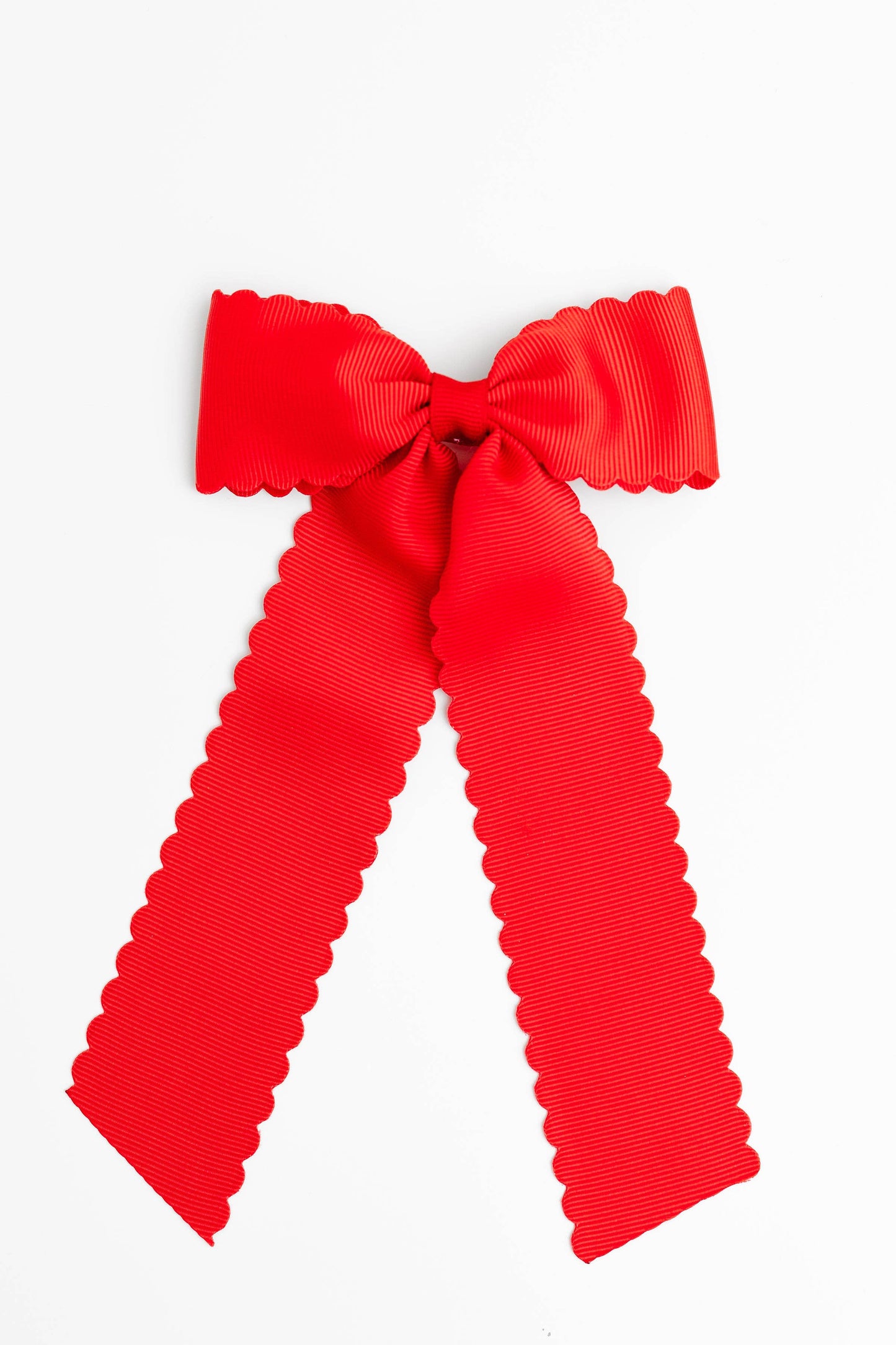 Scalloped Long-tail Bow: Pale Blue / Medium