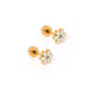 Alli White Screwback Stud Earrings