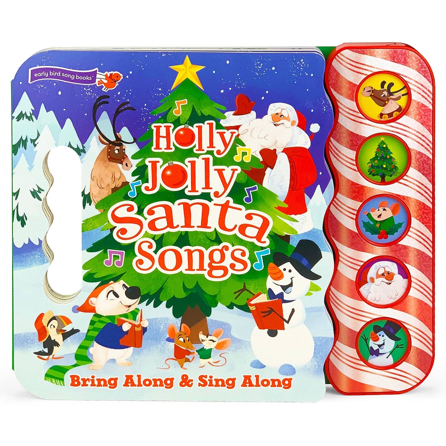 Holly Jolly Santa Songs 5-Button Christmas Sound Book