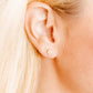 Alli White Screwback Stud Earrings