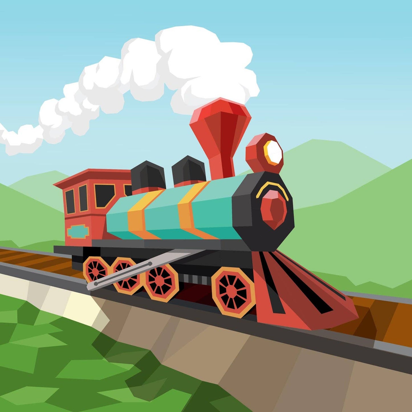Kids: Trucks, Trains & More Paint by Sticker
