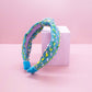 Kids Knot Headband - Confetti Hair Accessories for Girls: Silver