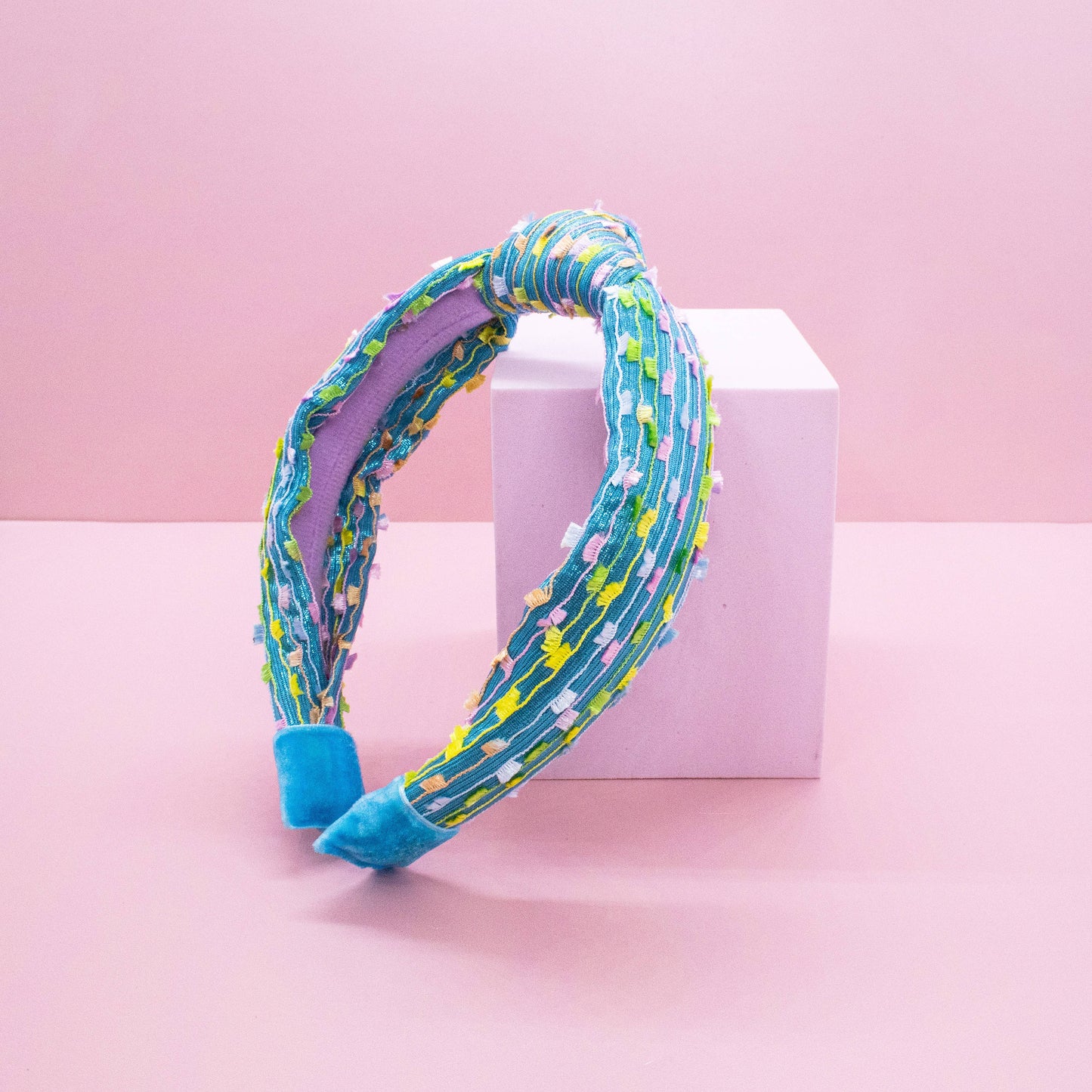 Kids Knot Headband - Confetti Hair Accessories for Girls: Silver