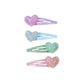 Sparkle Heart Bobble Hairclips, 4 pieces