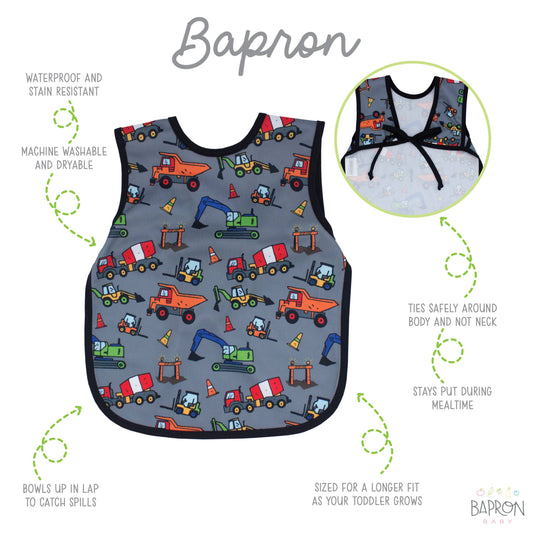 Construction Zone Bapron: Toddler (6m-3T)