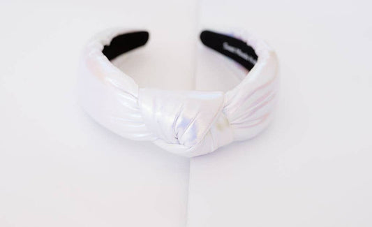 Iridescent USA Headbands: White