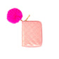 Girls Sparkle Quilted Wallet: Pink Lemonade