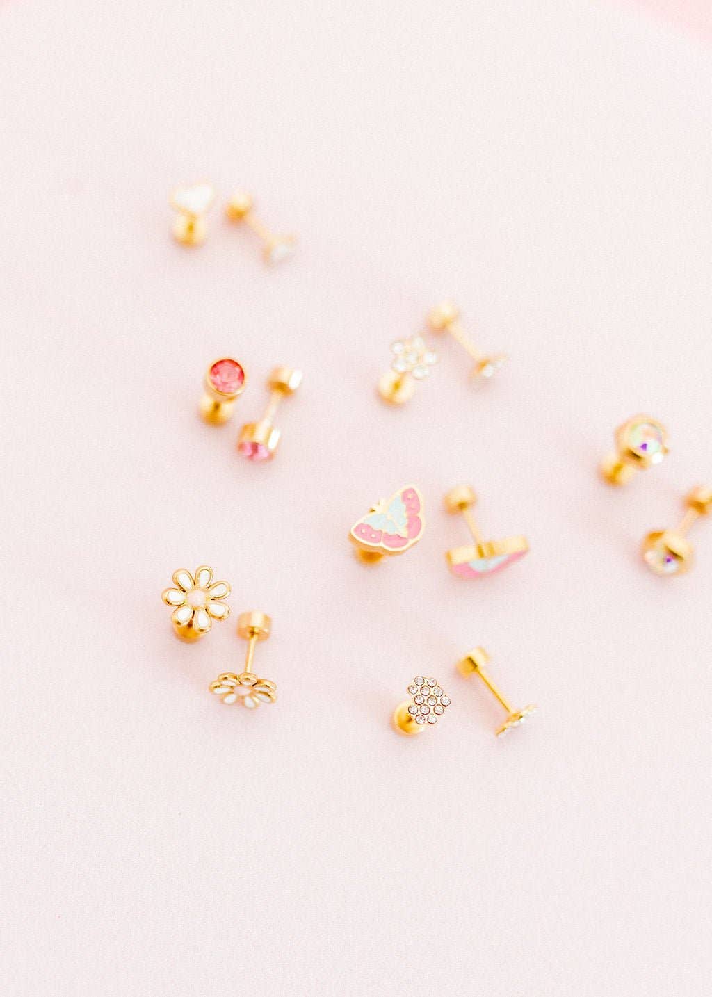 Blakely ButterflyScrewback Stud Earrings