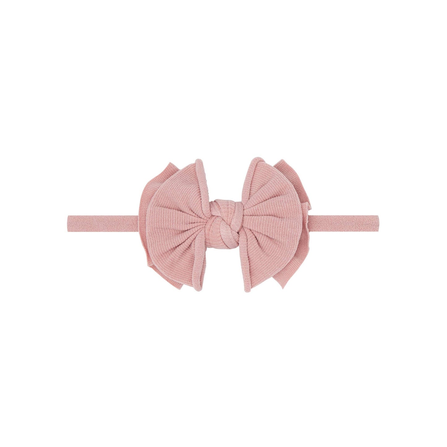 Light Orchid Baby Bling® Baby FAB® Skinny soft nylon bow headband: